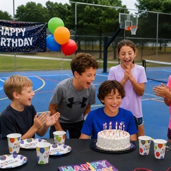 5 Ways to Host a Kid's Birthday on Your Multi-Sport Athletic Court