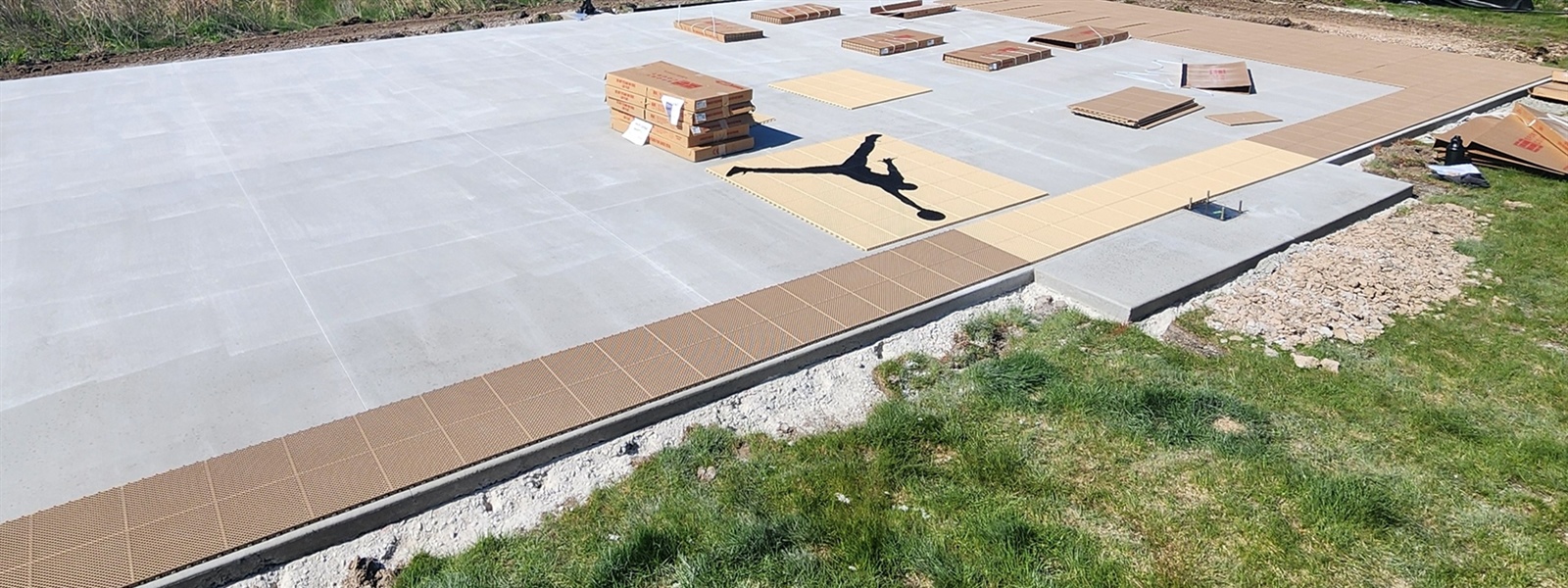 Backyard Basketball Court Installation in Menomonee Falls