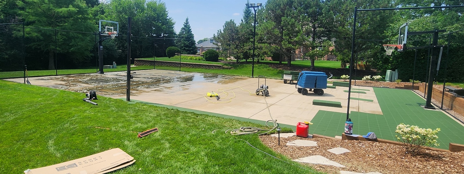Pickleball Court Surface Renovation in Menomonee Falls