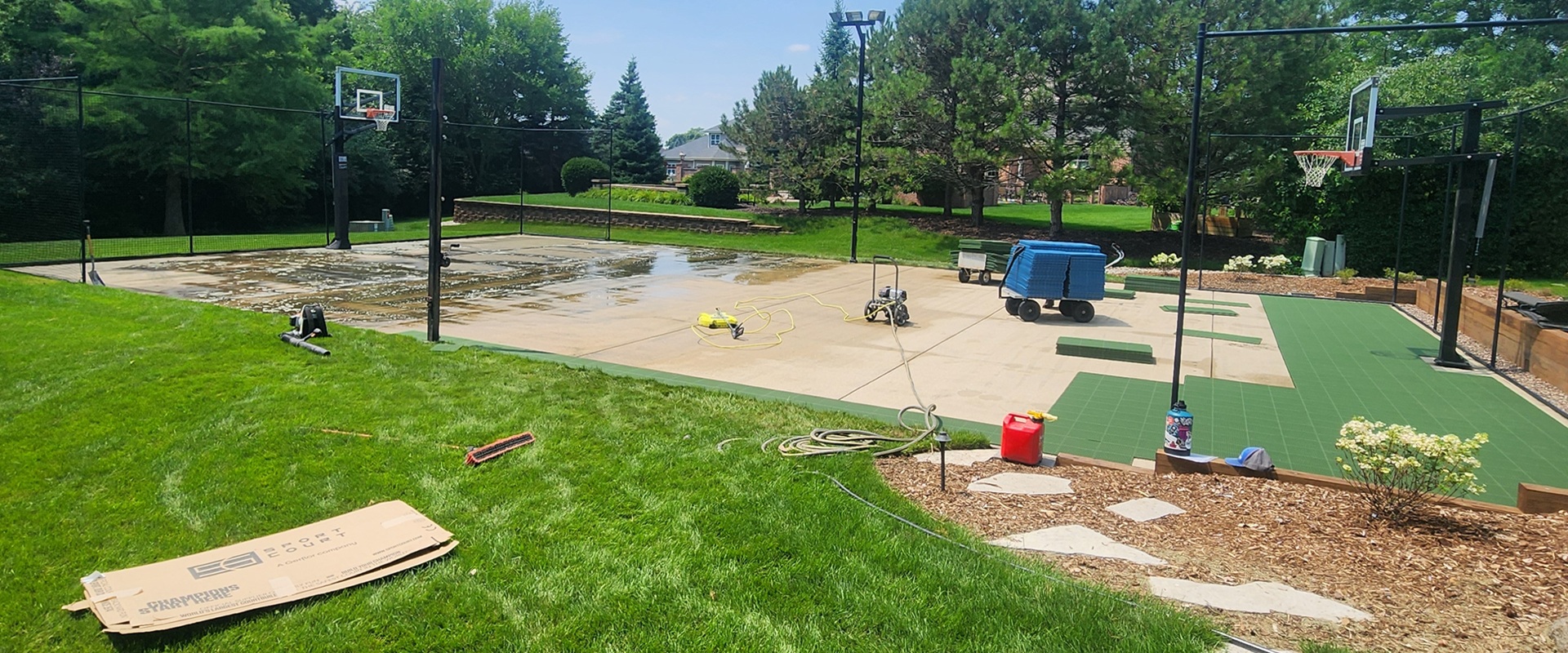 Pickleball Court Surface Renovation in Menomonee Falls